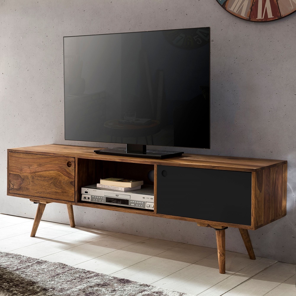 52896-FineBuy-TV-Lowboard-140-cm-Massiv-Holz-Sheesham-Landhaus-2-Tueren-und-Fach---HiFi-Regal-4-Fuesse---Fernseher-Kommode-Vintage-SP-13597_9