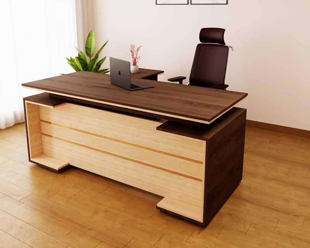 Buy Wooden Modern Office Table | Working Table for Office - Chetak ...