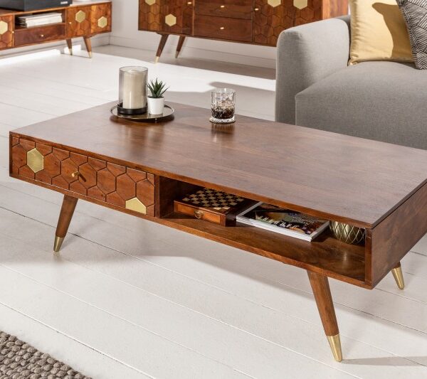 Solid Wood Coffee Table for Living Room