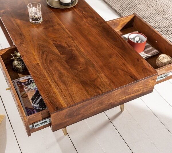 Solid Wooden Coffee Table for Living Room