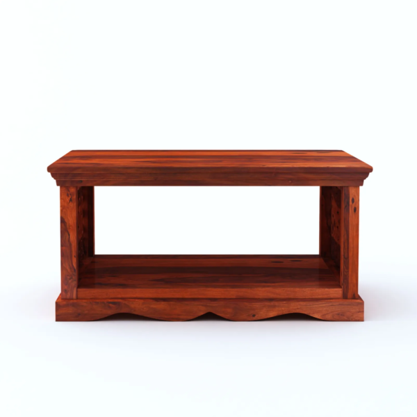 Morgen Solid Wood Coffee Table In Honey Finish